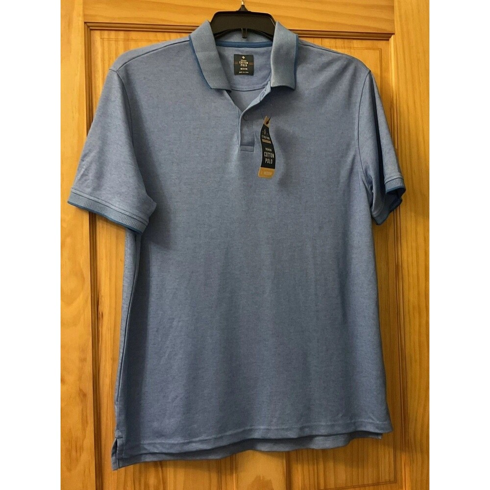 Member's Mark Premium Cotton Polo Men's Polo Shirt  Medium Blue